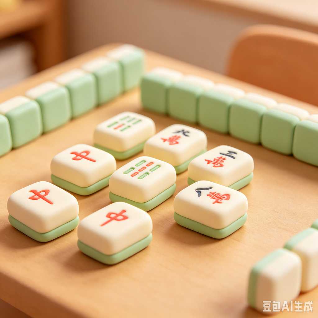transparent acrylic mahjong set